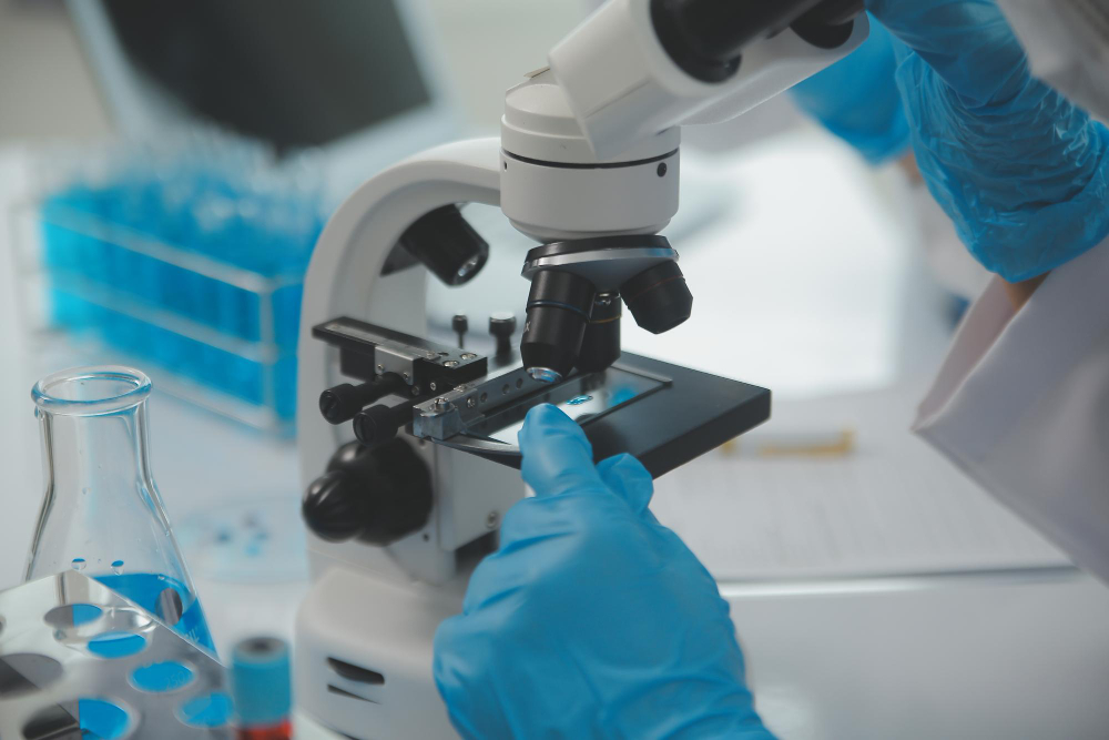 Alat pengukuran emisi udara industri di laboratorium lingkungan